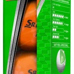 Cleveland Golf Srixon Soft Feel Brite Matte Color Golf Balls -CLUBS Sales shop 2019SoftFeelBritte Orange Sleeve