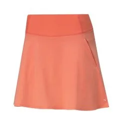 Puma Women's PWRShape Solid Golf Skirt -CLUBS Sales shop 2021PWRShapeSolidWovenSkirt GeorgiaPeach