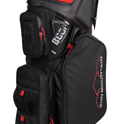 Sun Mountain 2023 Boom Bag Golf Cart Bag With Speakers -CLUBS Sales shop 2023 BoomCart 230393 black red