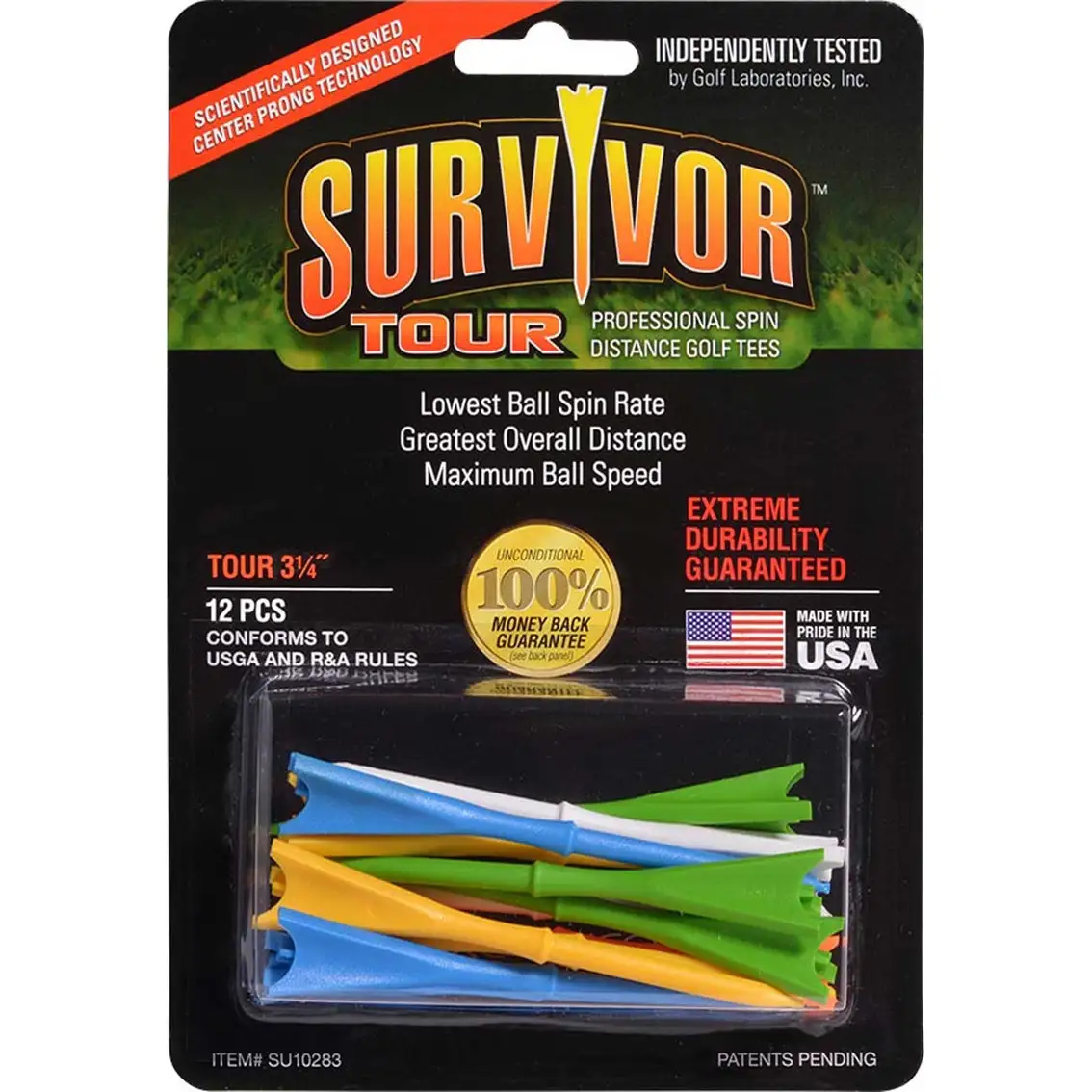 Proactive Survivor Professional Spin Distance Golf Tees 1 Proactive Survivor Professional Spin Distance Golf Tees