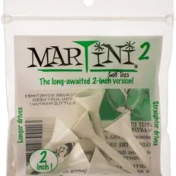 J&M Martini Tees - 2" - 6 Pack -CLUBS Sales shop 2inch White