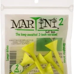 J&M Martini Tees - 2" - 6 Pack -CLUBS Sales shop 2inch Yellow