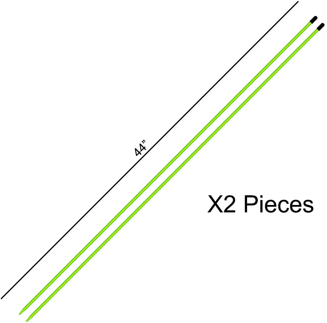 J&M Golf Alignment Rods - MORODZ - 2 Pack 2 J&M Golf Alignment Rods - MORODZ - 2 Pack - Image 2