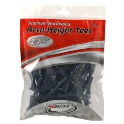 ProActive Sports Premium Hardwood Accu-Height Golf Tees -CLUBS Sales shop Accu Height Tees 2.75 a