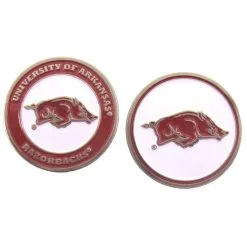 J&M NCAA Double Sided Collegiate Golf Ball Marker Coins 75 J&M NCAA Double Sided Collegiate Golf Ball Marker Coins -CLUBS Sales shop Arkansas 1