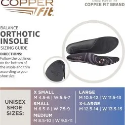 Proactive Copper Fit Balance Orthotic Insoles -CLUBS Sales shop BalanceOrthoticInsoles Medium 2