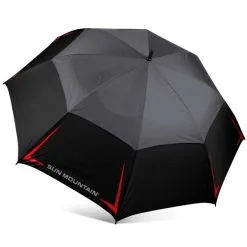 Sun Mountain Golf 68" Manual Umbrella -CLUBS Sales shop Black Gunmetal Red