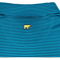 Callaway Jack Nicklaus Black Label By Perry Ellis Feeder Stripe Polo Shirts -CLUBS Sales shop BlackLabelPolo FeederStripe BlueJewel2
