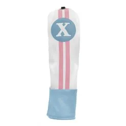 Hireko Sahara Retro Vintage #X Fairway Wood Headcovers 17 Hireko Sahara Retro Vintage #X Fairway Wood Headcovers -CLUBS Sales shop Blue White Pink X Wood
