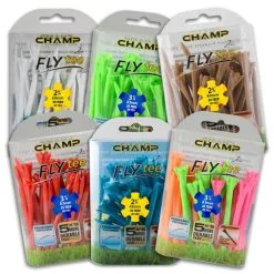 CaddiesShack Champ Fly Tees 2.75" Plastic Golf Tees