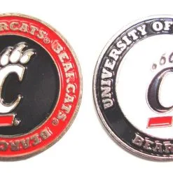 J&M NCAA Double Sided Collegiate Golf Ball Marker Coins 81 J&M NCAA Double Sided Collegiate Golf Ball Marker Coins -CLUBS Sales shop Cincinatti