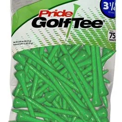 J&M Pride Sports Wood Golf Tees 3.25" -CLUBS Sales shop Classic Wood Tee 3.25 75 count Green