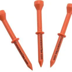 CaddiesShack Consistent Tee Golf Tees 10 Pack - 3.25" -CLUBS Sales shop ConsistentTees Orange2