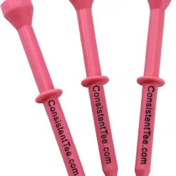 CaddiesShack Consistent Tee Golf Tees 10 Pack - 3.25" -CLUBS Sales shop ConsistentTees Pink2