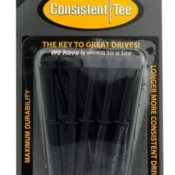 CaddiesShack Consistent Tee Golf Tees 10 Pack - 3.25" -CLUBS Sales shop Consistent Tee Black Color