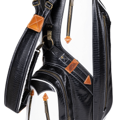 Sun Mountain 2023 Dundee Leather Cart Bag -CLUBS Sales shop Dundee N230415 black white
