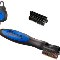 CaddiesShack Frogger Golf BrushPro Retractable Golf Club Brush With Groove Cleaner -CLUBS Sales shop Frogger Original Club Brush Blue