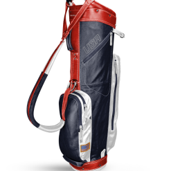 Sun Mountain Golf Leather Cart Bag -CLUBS Sales shop G823519LeatherCartNavy White Red