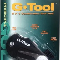 Proactive G-Tool 5-In-One Club Brush, Divot Tool, Score Counter, Ball Marker Holder, And Groove Cleaner