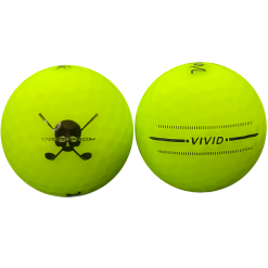 CaddiesShack Custom Jolly Rogers Skull & Crossbones Volvik Vivid Matte Golf Balls -CLUBS Sales shop GreenVivid