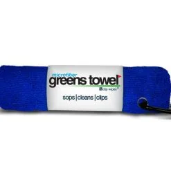 Golf Max Clip Wipes Microfiber Golf Greens Towel -CLUBS Sales shop Greens Towels Royal Blue