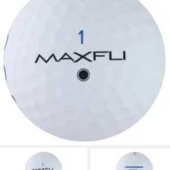 Golf Works Maxfli SoftFli Matte Finsih Golf Balls -CLUBS Sales shop MatteWhite1