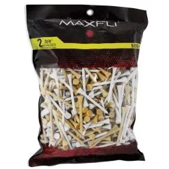Golf Works Maxfli 2.75" Golf Tees -CLUBS Sales shop MaxfliTees 2.75 500ct