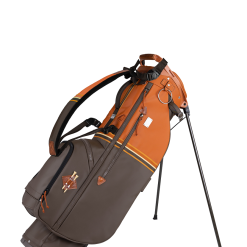 Sun Mountain 2023 Sonnenalp Mid-Stripe Single Strap Stand Bag -CLUBS Sales shop MidStripe N230203 cabin umber wheat
