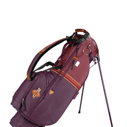 Sun Mountain 2023 Sonnenalp Mid-Stripe Single Strap Stand Bag -CLUBS Sales shop MidStripe N230205 port brick gold