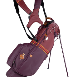 Sun Mountain 2023 Sonnenalp Mid-Stripe Dual Strap Stand Bag -CLUBS Sales shop N230130 port brick gold