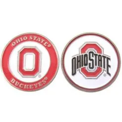 J&M NCAA Double Sided Collegiate Golf Ball Marker Coins 126 J&M NCAA Double Sided Collegiate Golf Ball Marker Coins -CLUBS Sales shop Ohio State