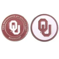 J&M NCAA Double Sided Collegiate Golf Ball Marker Coins 127 J&M NCAA Double Sided Collegiate Golf Ball Marker Coins -CLUBS Sales shop Oklahoma