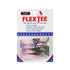 Hireko FlexTee Flexible Golf Tees - 8 Pack - Multi Heights -CLUBS Sales shop PatriotFlexTee8pack
