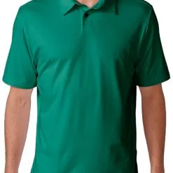 Budget Golf Ashworth Golf Matte Interlock Men's Solid Polo -CLUBS Sales shop Polo Shirt Matte Interlock Solid Sea Green