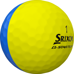 Cleveland Golf Srixon Q-Star Tour Divide Golf Balls - Dozen -CLUBS Sales shop Q StarDivideBlueYellowBall1