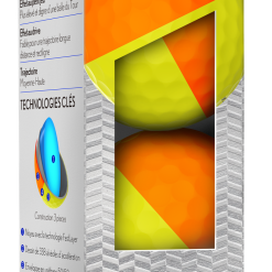 Cleveland Golf Srixon Q-Star Tour Divide Golf Balls - Dozen -CLUBS Sales shop Q StarDivideOrangeYellowSleeve