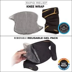 Proactive Copper Fit Rapid Relief Knee Wrap -CLUBS Sales shop RapidReliefKnee 4