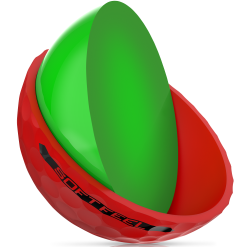 Cleveland Golf Srixon Soft Feel Brite Matte Color Golf Balls -CLUBS Sales shop SOFTFEEL13 BRITERED FLIPPEDCORE Reflection