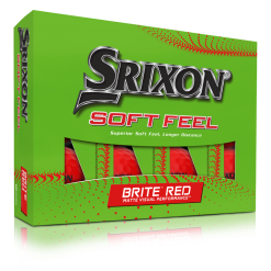 Cleveland Golf Srixon Soft Feel Brite Matte Color Golf Balls -CLUBS Sales shop SOFTFEELBriteRed13 Package FLIP reflection
