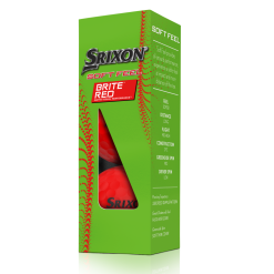 Cleveland Golf Srixon Soft Feel Brite Matte Color Golf Balls -CLUBS Sales shop SOFTFEELBriteRed13 Sleeve reflection