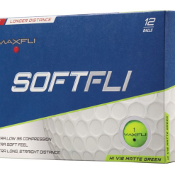 Golf Works Maxfli SoftFli Matte Finsih Golf Balls -CLUBS Sales shop SoftFli Matte Green Box