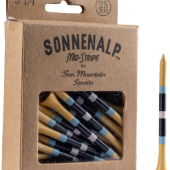Sun Mountain Sonnenalp Mid-Stripe Golf Tees -CLUBS Sales shop Sonnenalp TeesNavy