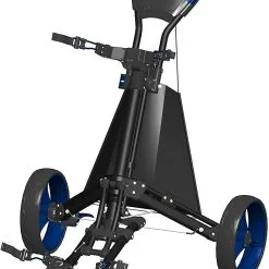 TGIB Spin It Golf Easy Drive 3-Wheel Push Cart -CLUBS Sales shop SpinItEasyDriver BlackBlue