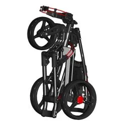 TGIB Spin It Golf Easy Drive 3-Wheel Push Cart -CLUBS Sales shop SpinitEasyFold Folded