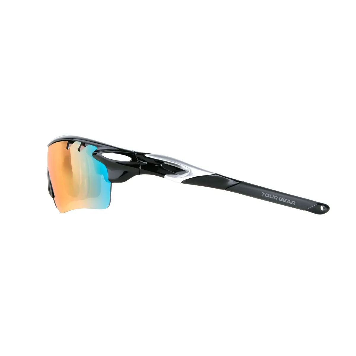 Hireko Tour Gear Gloss Black Interchangeable Sunglasses (with 5 Lense) 3 Hireko Tour Gear Gloss Black Interchangeable Sunglasses (with 5 Lense) - Image 3