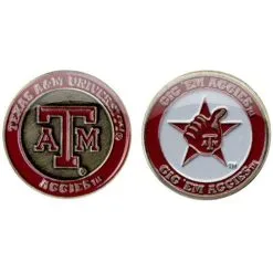 J&M NCAA Double Sided Collegiate Golf Ball Marker Coins 134 J&M NCAA Double Sided Collegiate Golf Ball Marker Coins -CLUBS Sales shop Texas A M