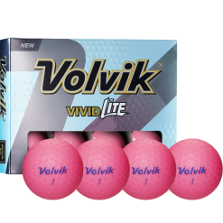 Volvik Vivid Lite Matte Finish Golf Balls - Sale! -CLUBS Sales shop Vivid Lite Pink
