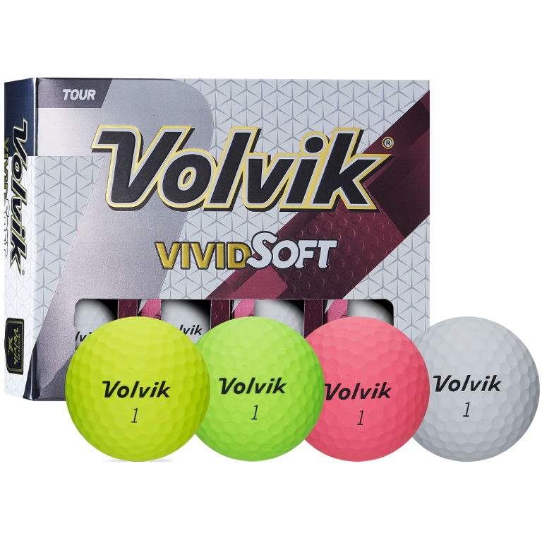 Volvik Vivid Soft Matte Urethane Golf Balls 1 Volvik Vivid Soft Matte Urethane Golf Balls