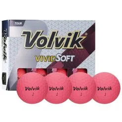 Volvik Vivid Soft Matte Urethane Golf Balls 8 Volvik Vivid Soft Matte Urethane Golf Balls -CLUBS Sales shop Vivid Soft Pink