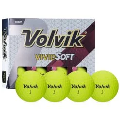 Volvik Vivid Soft Matte Urethane Golf Balls 10 Volvik Vivid Soft Matte Urethane Golf Balls -CLUBS Sales shop Vivid Soft Yellow